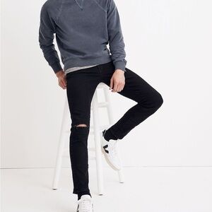 Madewell Skinny Jeans in Brooklyn Wash: Ripped Edition